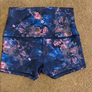 lululemon multi-color shorts